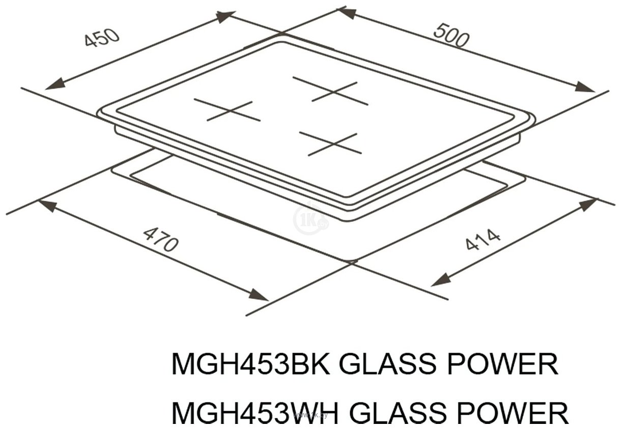 Фотографии Meferi MGH453WH Glass Power