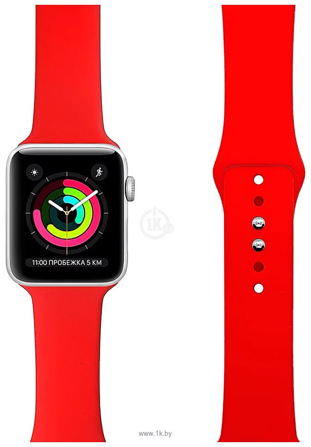 Фотографии Lyambda Altair для Apple Watch 38-40 мм (S/M и M/L, красный)