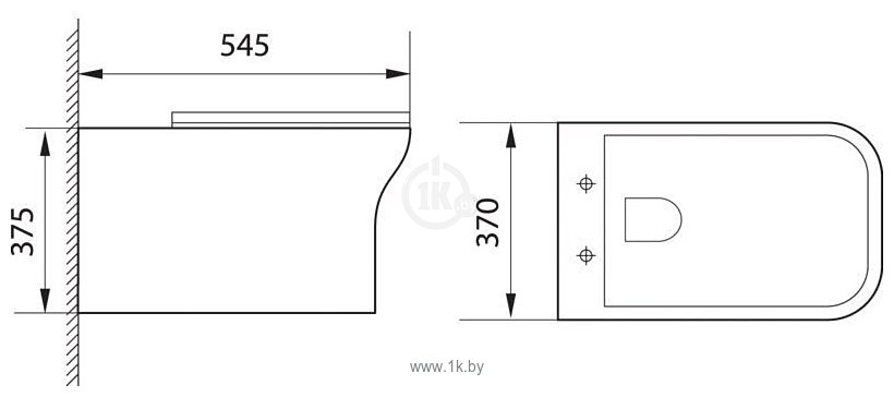 Фотографии Aquanet Cube-W Rimless CL-12248D