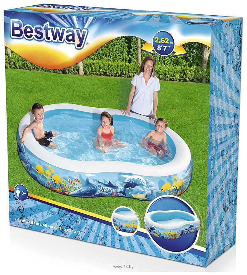 Фотографии Bestway Подводный мир 54118 (262х157х46)