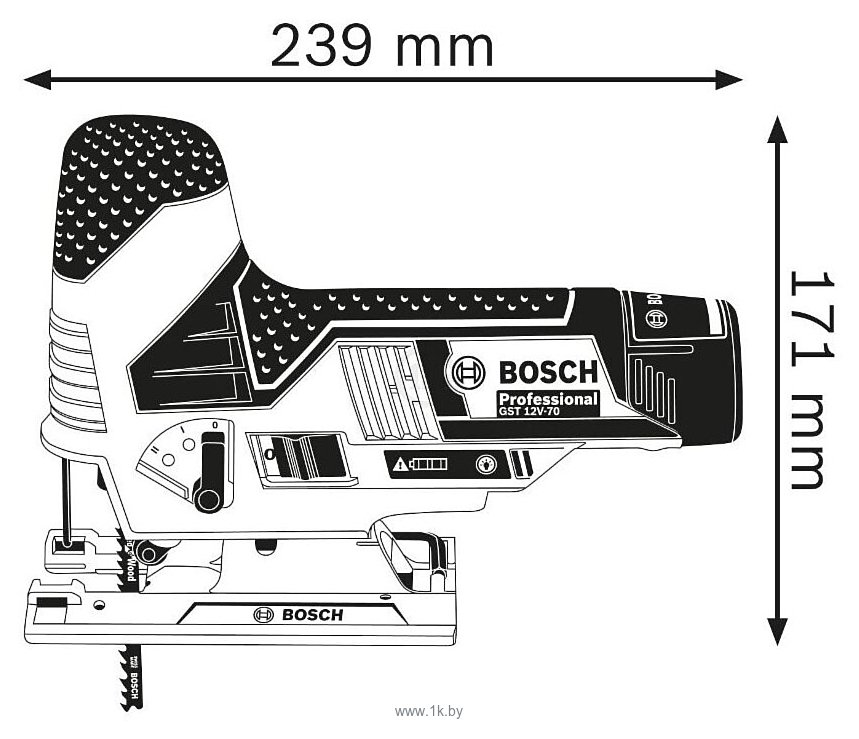 Фотографии Bosch GST 12V-70 Professional (0615990M40)