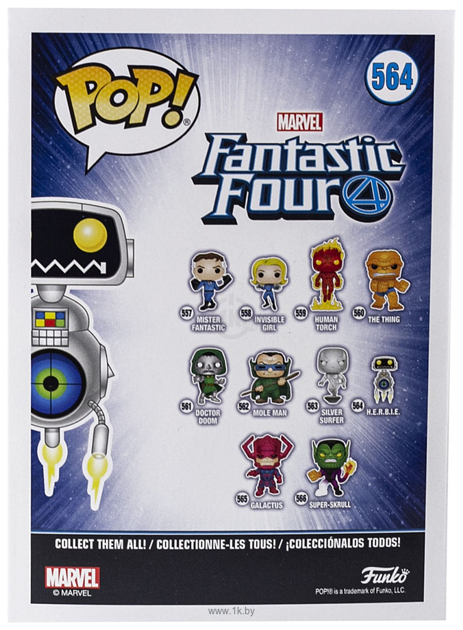Фотографии Funko POP! Bobble: Marvel: Fantastic Four: H.E.R.B.I.E. 44993