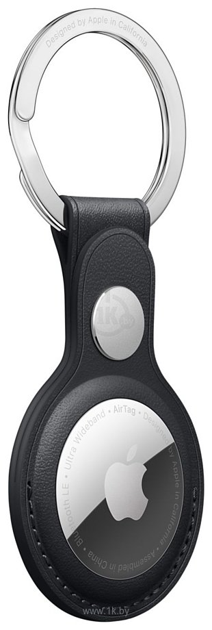 Фотографии Apple кожаный для AirTag с кольцом для ключей (темная ночь) MMF93