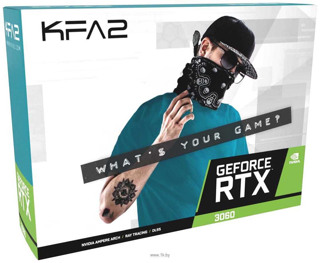 Фотографии KFA2 GeForce RTX 3060 (1-Click OC) 8GB (36NSL8MD6OCK)