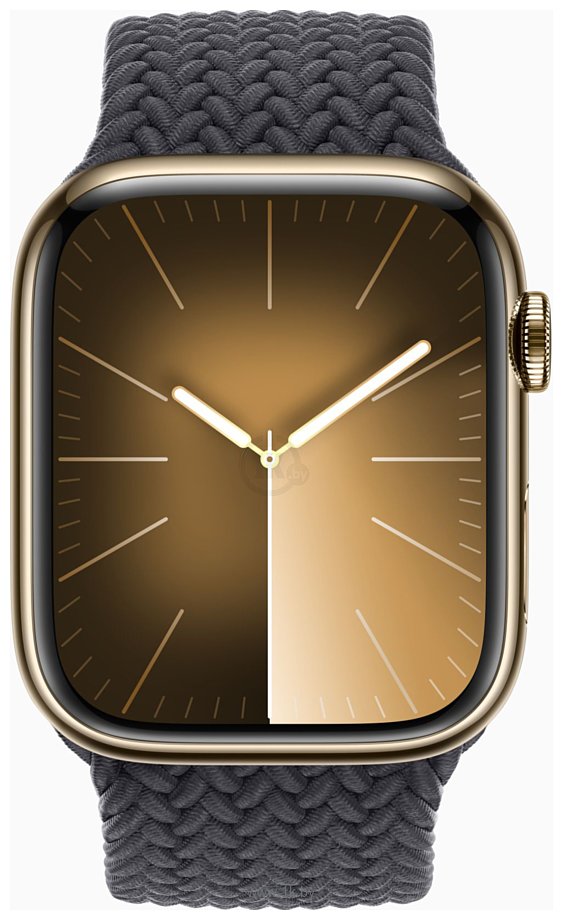 Фотографии Apple Watch Series 9 45 мм (стальной корпус, ремешок-пряжка)
