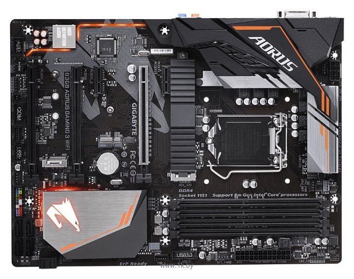 Фотографии GIGABYTE B360 AORUS GAMING 3 WIFI (rev. 1.0)