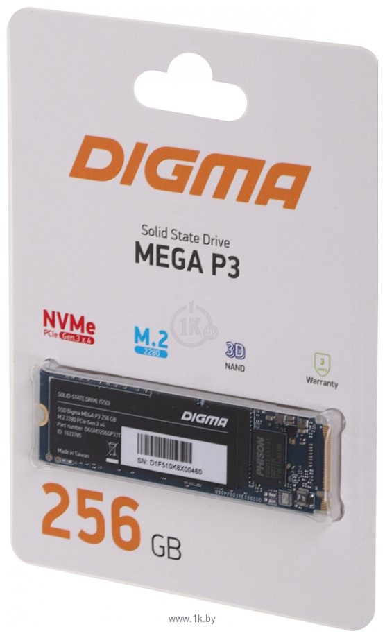 Фотографии Digma Mega P3 256GB DGSM3256GP33T