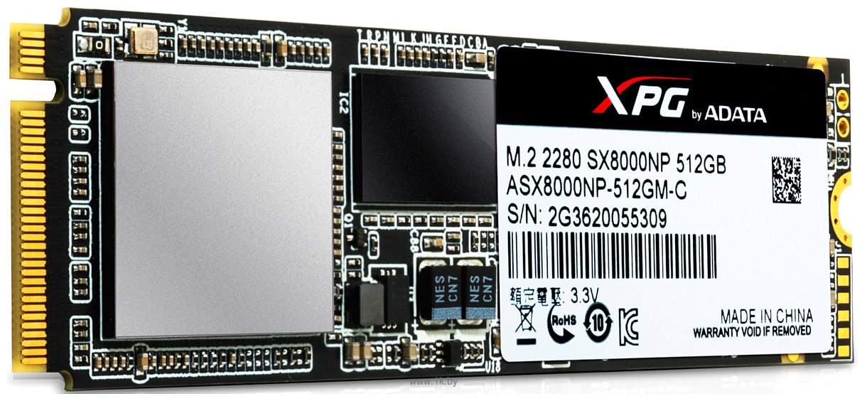 Фотографии ADATA XPG SX8000 512GB ASX8000NP-512GM-C (без радиатора)