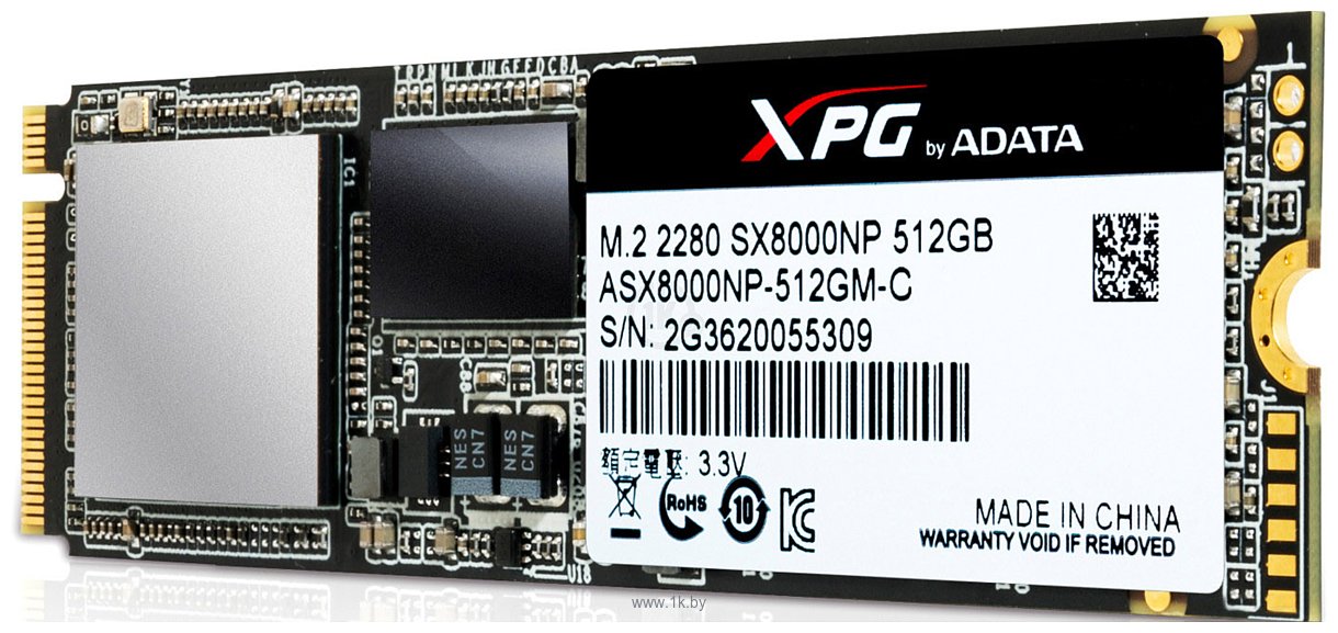 Фотографии ADATA XPG SX8000 512GB ASX8000NP-512GM-C (без радиатора)