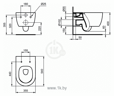 Фотографии Ideal Standard Blend Curve Aquablade T374901+T376001