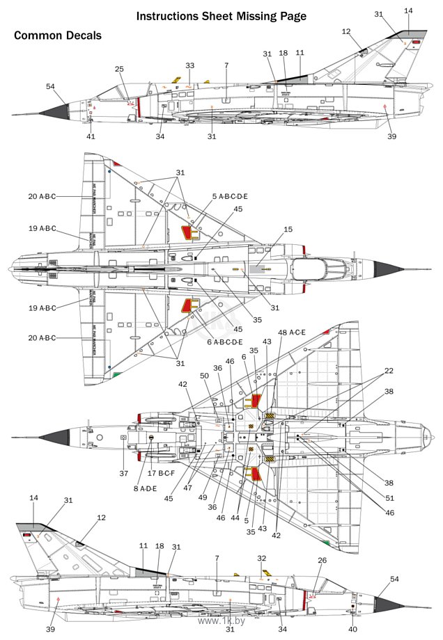 Фотографии Italeri 2505 Mirage IIIc