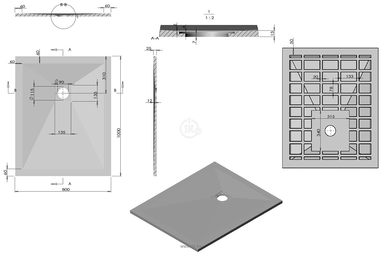 Фотографии Vincea VST-4SR8010W 100x80