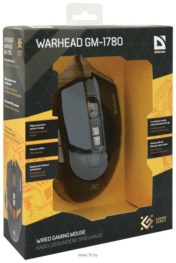 Фотографии Defender Warhead Gaming Mouse GM-1780 USB