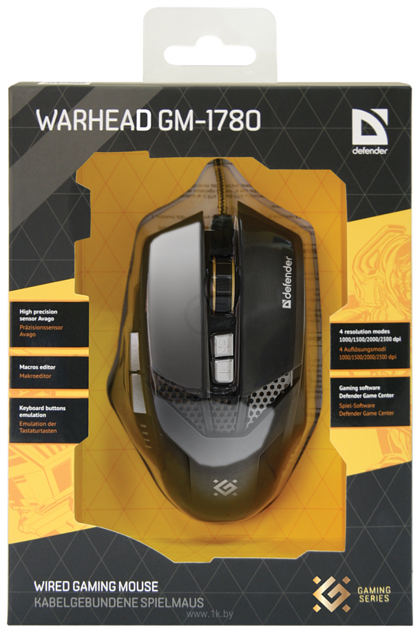 Фотографии Defender Warhead Gaming Mouse GM-1780 USB