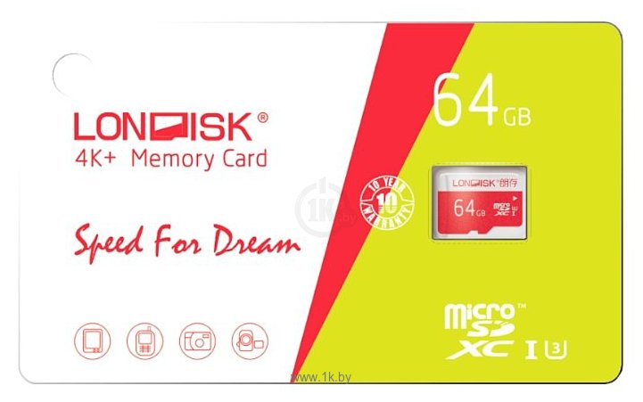 Фотографии Londisk 4K+ microSDXC Class 10 UHS-I U3 64GB