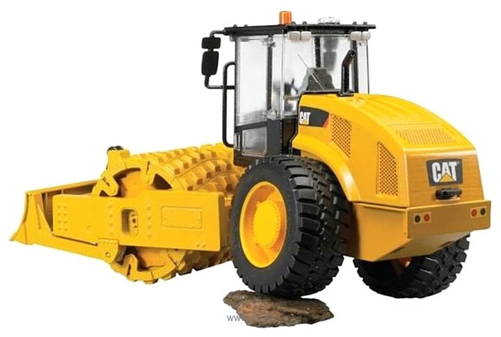 Фотографии Bruder Cat vibratory soil compactor with levelling blade 02450