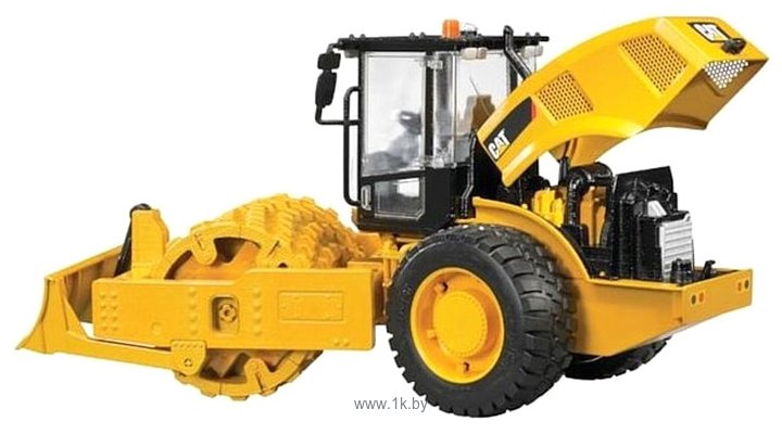 Фотографии Bruder Cat vibratory soil compactor with levelling blade 02450