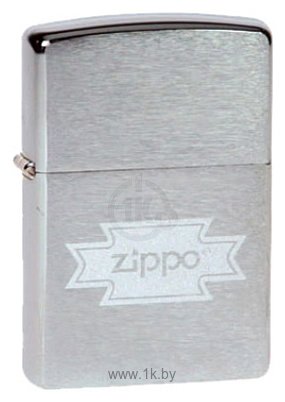 Фотографии Zippo Logo Script Brushed Chrome 200
