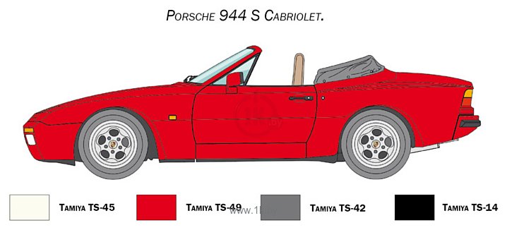 Фотографии Italeri 3646 Porsche 944 S Cabrio
