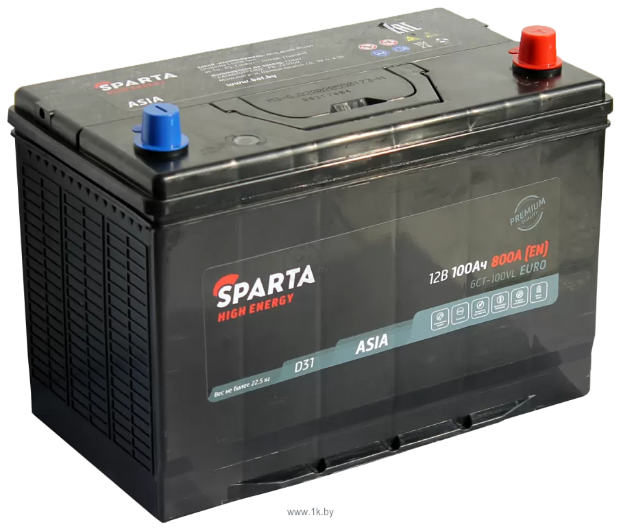 Фотографии Sparta High Energy Asia 6СТ-100 Евро 800A (100Ah)