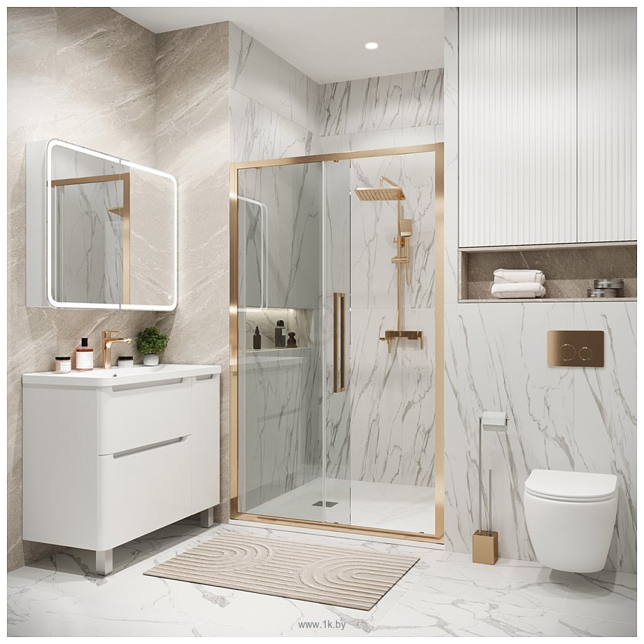 Фотографии Grossman Cosmo 120x195 100.K33.02.120.32.00 (золото сатин/стекло прозрачное) Фотографии Grossman Cosmo 120x195 100.K33.02.120.32.00 (золото сатин/стекло прозрачное)