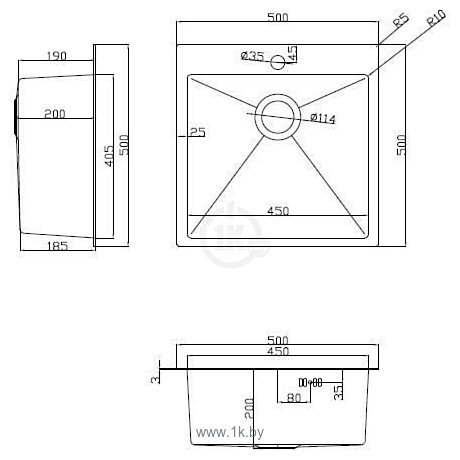 Фотографии ARFEKA ECO AR 500x500 (омыватель стаканов, коландер, роллер-мат, дозатор)