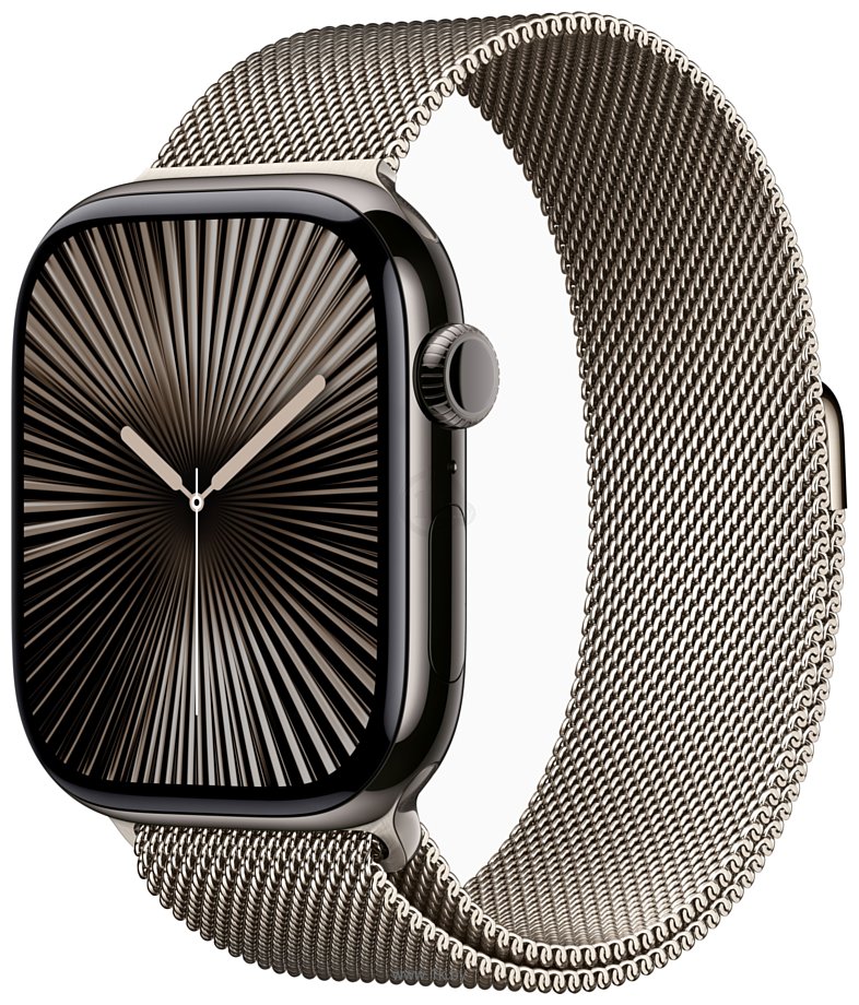 Фотографии Apple Watch Series 10 LTE 46 мм (титановый корпус, миланский ремешок)