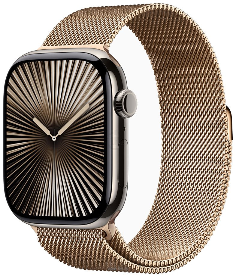 Фотографии Apple Watch Series 10 LTE 46 мм (титановый корпус, миланский ремешок)