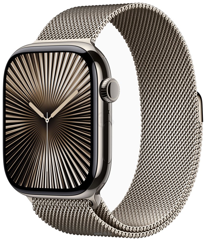 Фотографии Apple Watch Series 10 LTE 46 мм (титановый корпус, миланский ремешок)