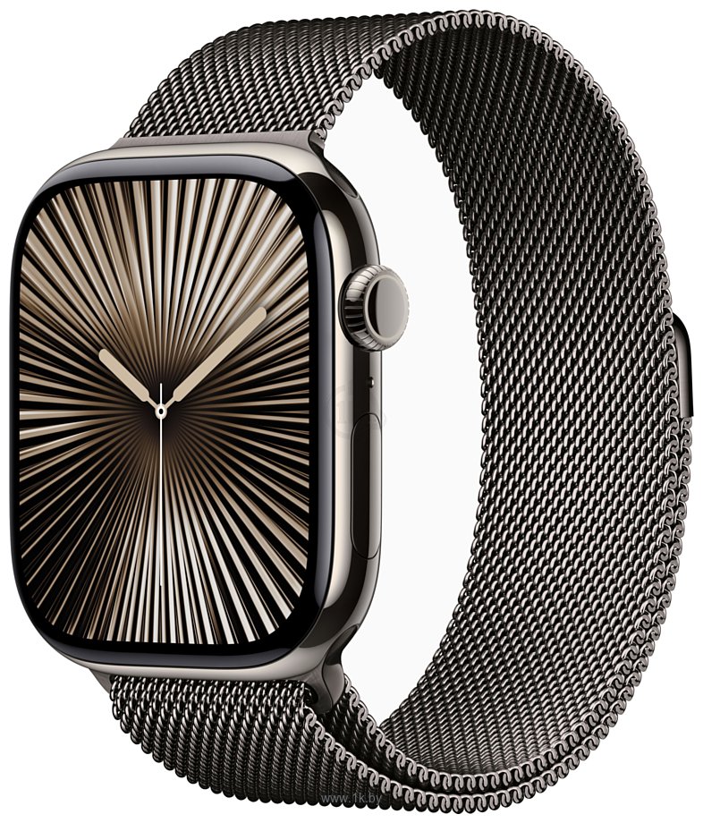 Фотографии Apple Watch Series 10 LTE 46 мм (титановый корпус, миланский ремешок)
