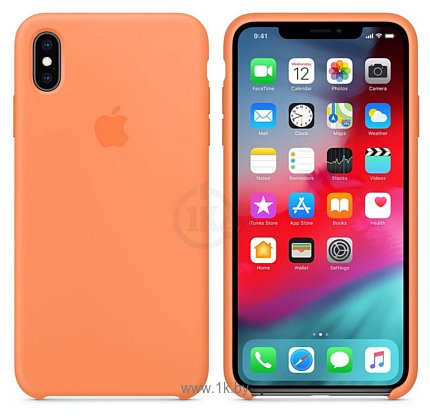 Фотографии Apple Silicone Case для iPhone XS Max (свежая папайя)