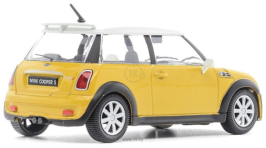 Фотографии Bburago Mini Cooper S 18-22124 (желтый)