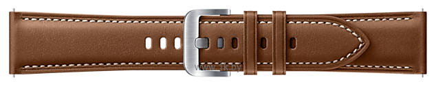 Фотографии Samsung кожаный для Samsung Galaxy Watch3 45мм (коричневый)