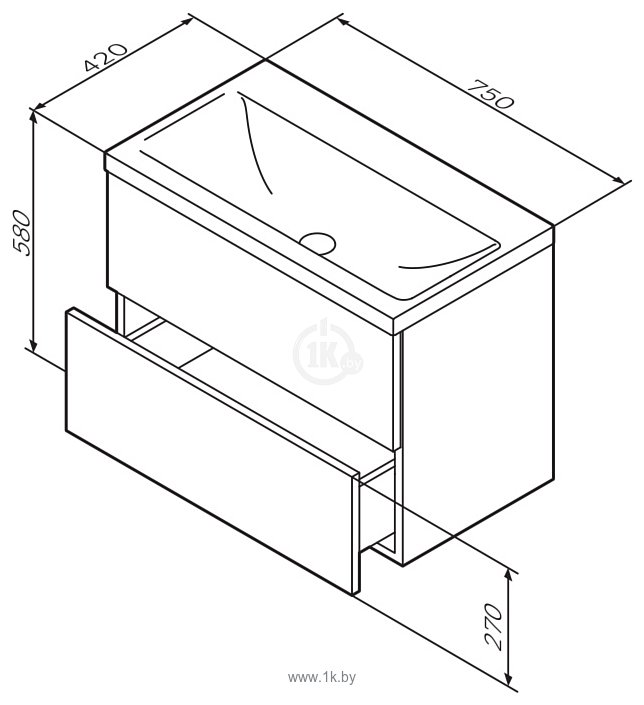 Фотографии AM.PM Gem 75 M90FHX07522WG (подвесной, белый)