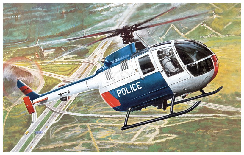 Фотографии Italeri 12003 Bo 105 Police Helicopter My First Model Kit