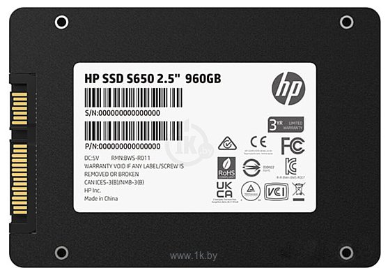 Фотографии HP S650 960GB 345N0AA