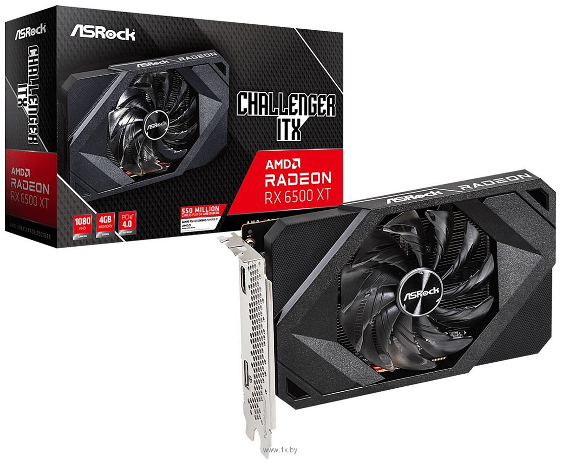 Фотографии ASRock Radeon RX 6500 XT Challenger ITX 4GB (RX6500XT CLI 4G)