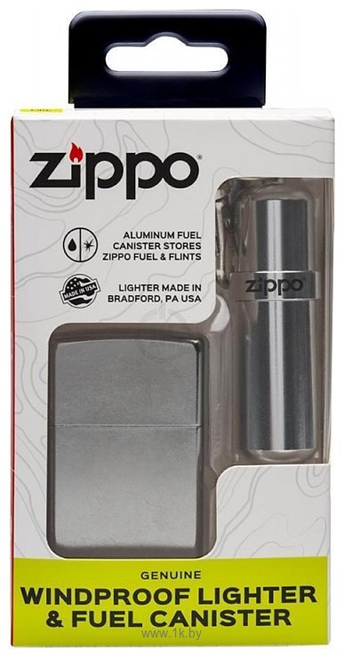 Фотографии Zippo Street Chrome Lighter 207 & Fuel Canister Combo Set 29788