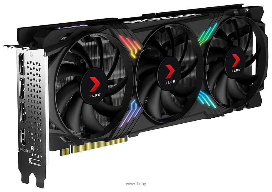 Фотографии PNY GeForce RTX 4070 XLR8 Gaming Verto Epic-X RGB Overclocked Triple Fan DLSS 3 (VCG407012TFXXPB1-O)