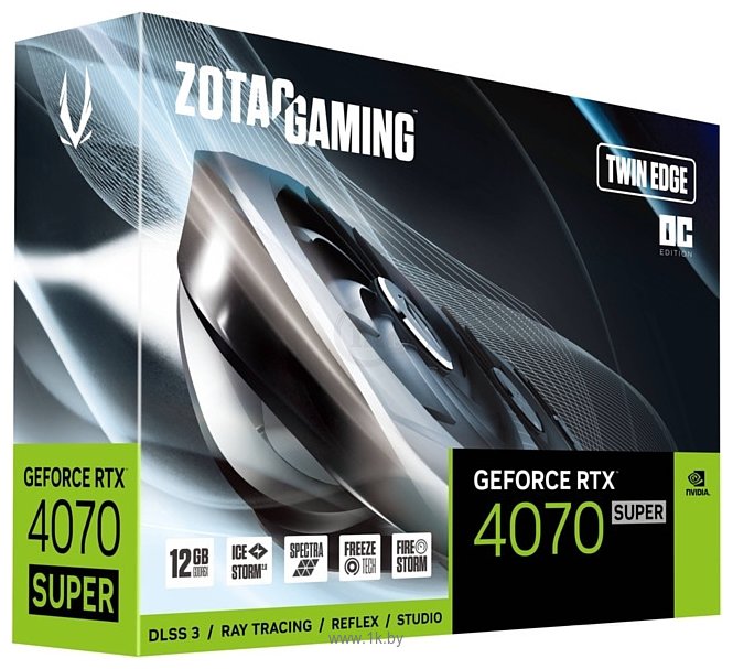 Фотографии ZOTAC GeForce RTX 4070 Super Twin Edge OC 12GB GDDR6X (ZT-D40720H-10M)