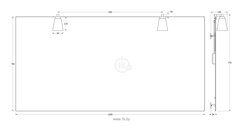 Фотографии Ellux Laguna 150х75 (LAG-A2 0218)