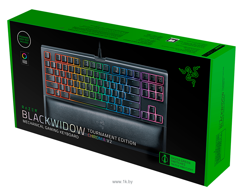 Фотографии Razer blackWidow Tournament Chroma V2 black USB