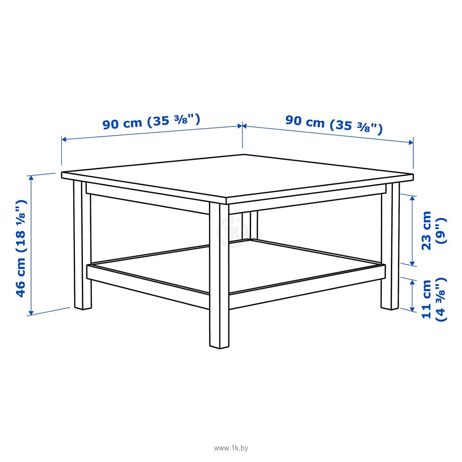 Фотографии Ikea Хемнэс (белая морилка/светло-коричневый) 904.134.97