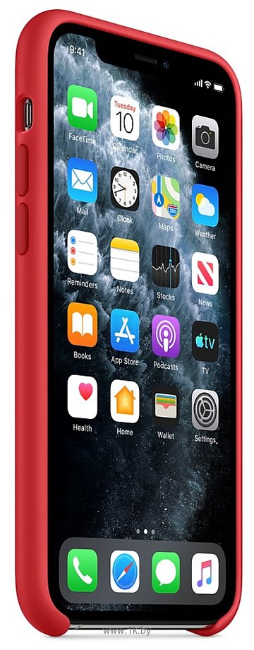 Фотографии Apple Silicone Case для iPhone 11 Pro Max (красный)