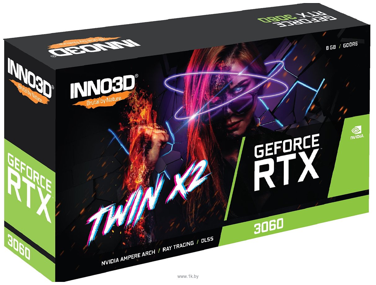 Фотографии INNO3D GeForce RTX 3060 TWIN X2 8GB (N30602-08D6-11902130)