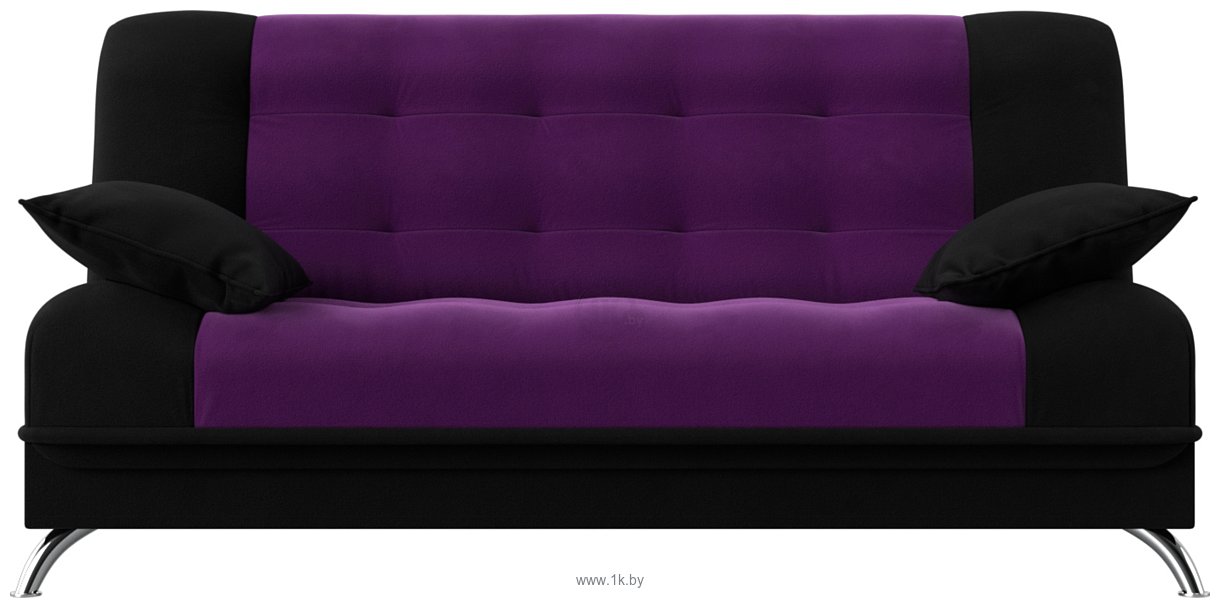 Фотографии Лига диванов Анна 28070 (микровельвет, фиолетовый/черный)
