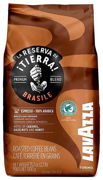 Фотографии Lavazza La Reserva de ?Tierra! Brasile 100% Arabica зерновой 1 кг