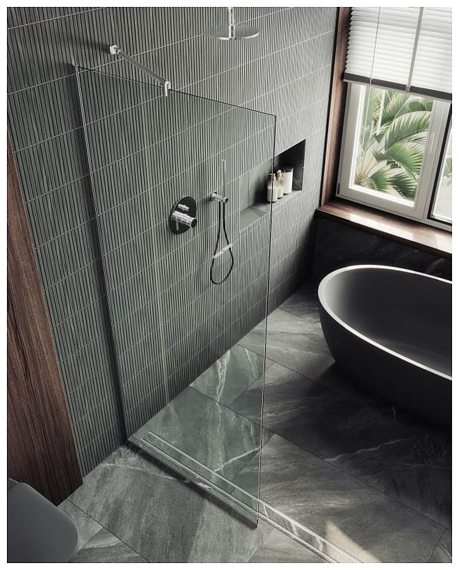 Фотографии MaybahGlass 195x89 MGD-689-5у (прозрачное стекло/хром матовый)