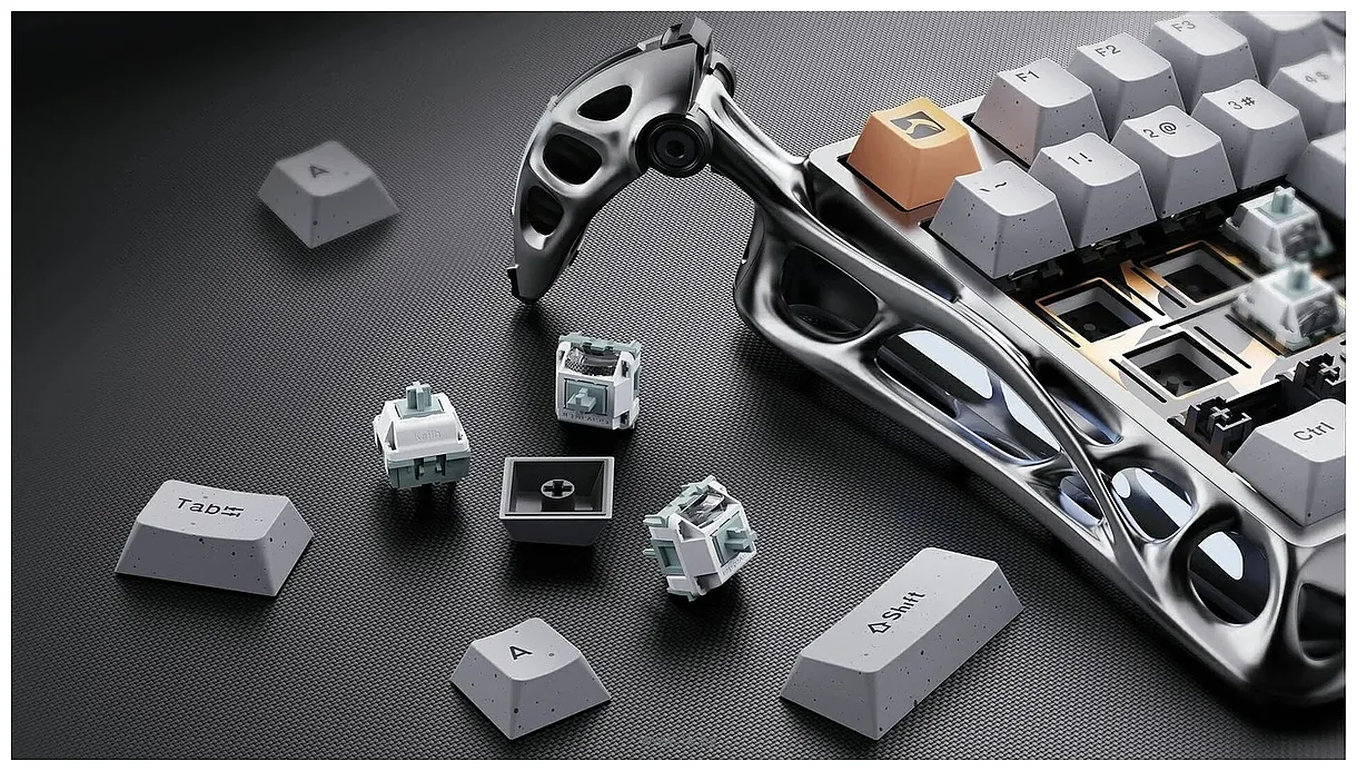 Фотографии Gravastar Mercury K1 Pro Silver Gray GravaStar x Kailh Speedy Mint Фотографии Gravastar Mercury K1 Pro Silver Gray GravaStar x Kailh Speedy Mint