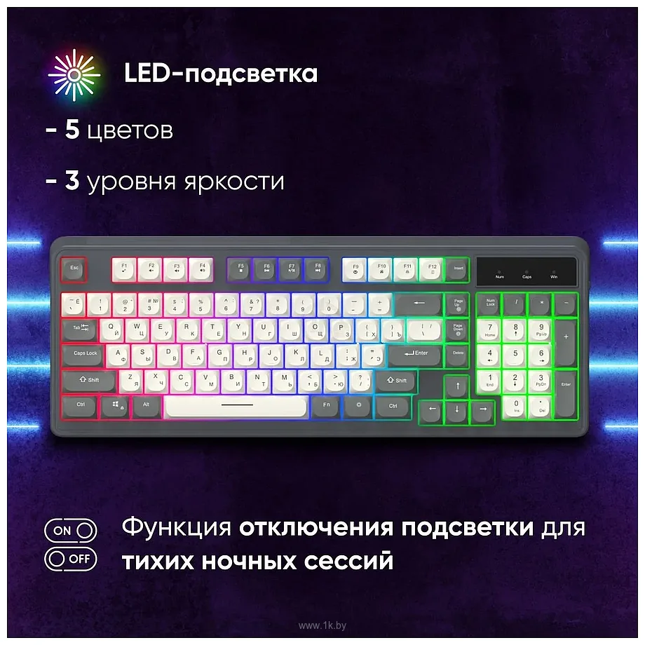 Фотографии Оклик 731G gray/white